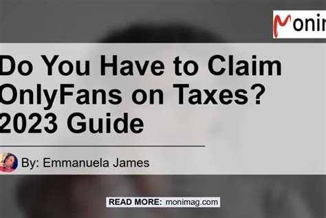 do you have to claim onlyfans on taxes|OnlyFans Taxes